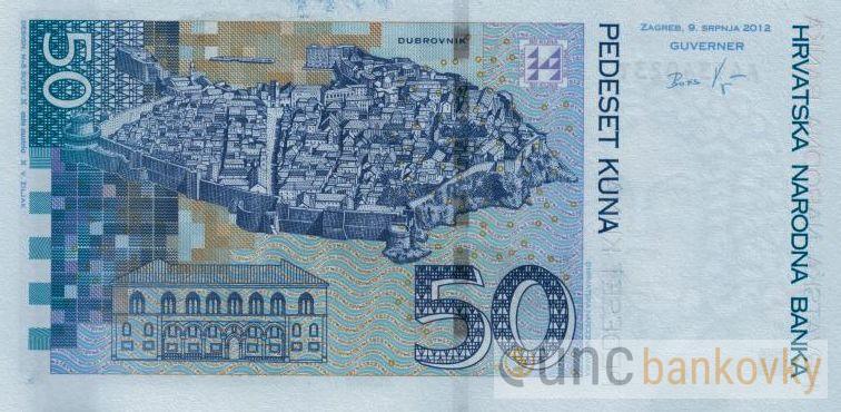 Chorvatsko 50 Kuna 2012 UNC