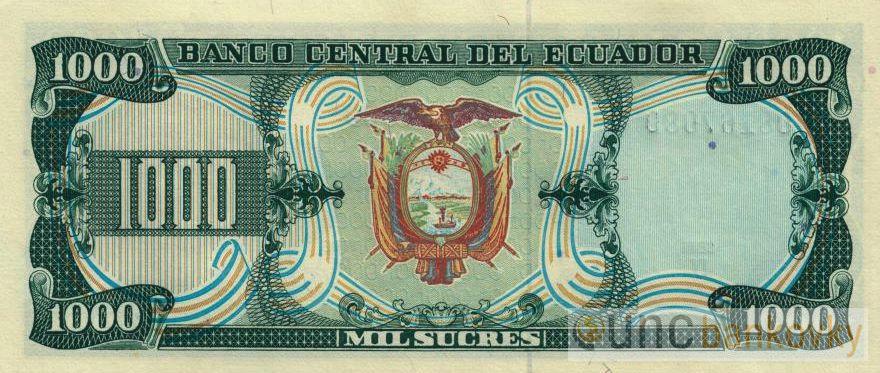 Ekvádor 1000 Sucres 1988 UNC