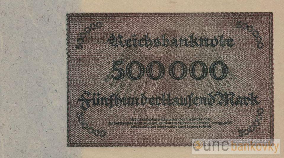 Německo 500000 Mark 1923 UNC