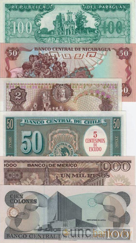 18ks set Jižní Amerika UNC