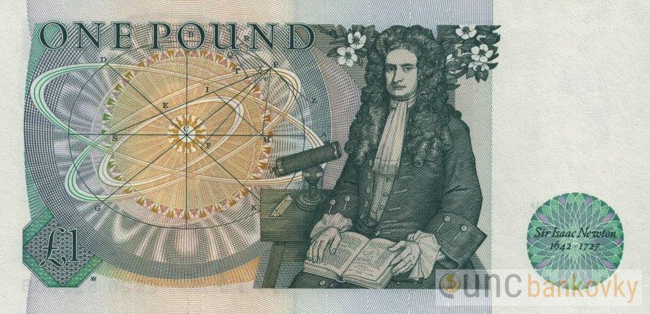 Británie 1 Pound 1981-1984 UNC