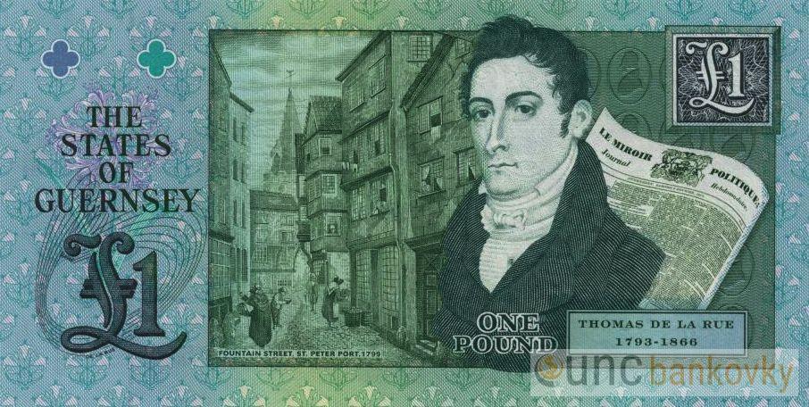 Guernsey 1 Pound 2013 Pamětní TDLR UNC