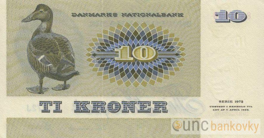 Dánsko 10 Kroner 1972 UNC