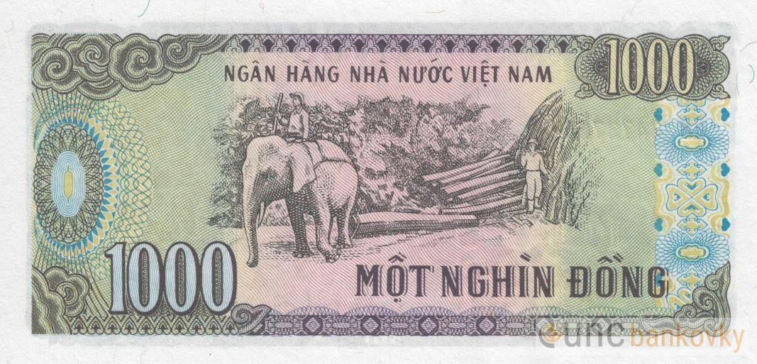 Vietnam 1000 Dong 1988 UNC