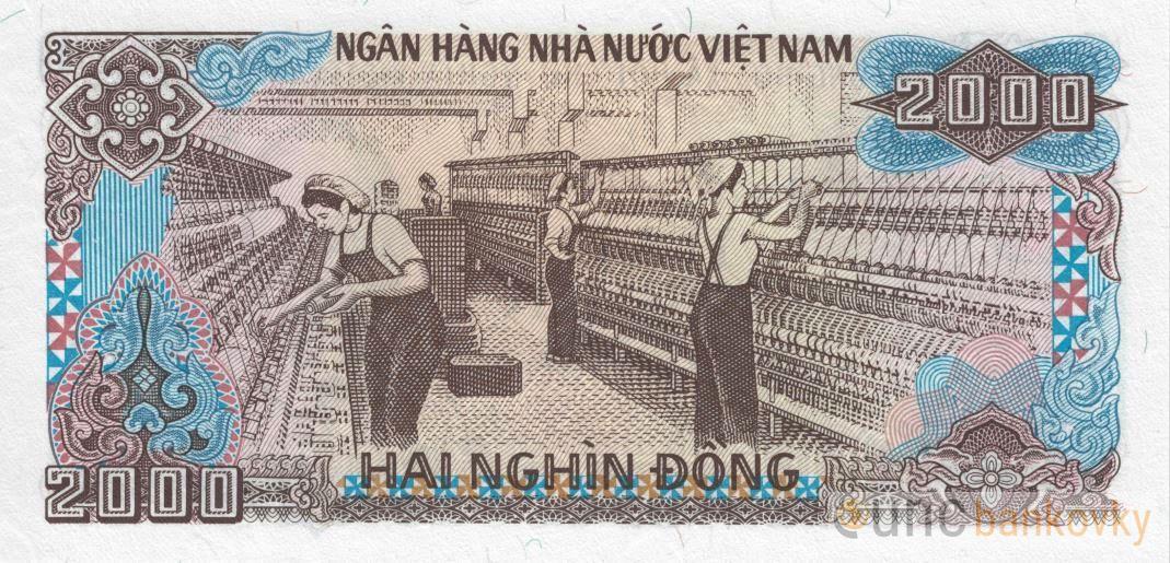 Vietnam 2000 Dong 1988 UNC