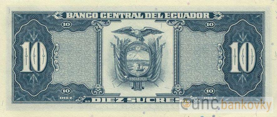 Ekvádor 10 Sucres 1988 UNC