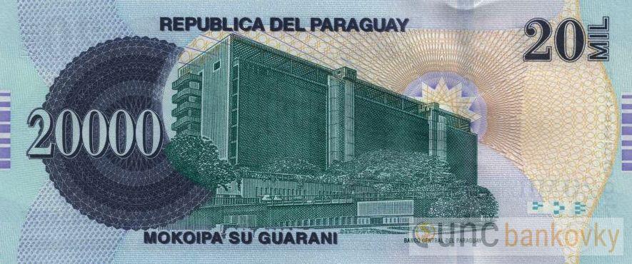 Paraguay 20.000 Guaranies 2017 UNC