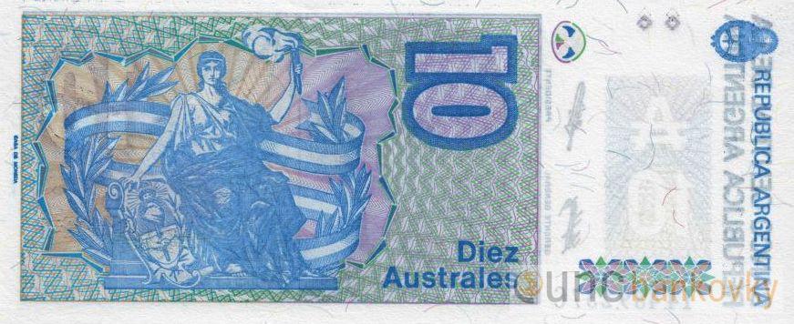 Argentina 10 Australes 1985 UNC