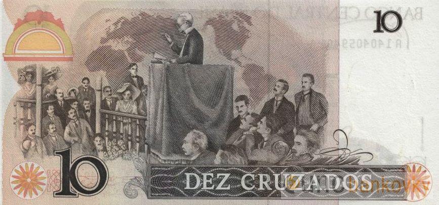 Brazílie 10 Cruzados 1987 UNC