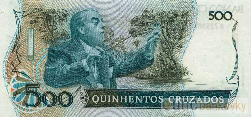 Brazílie 500 Cruzados 1988 UNC