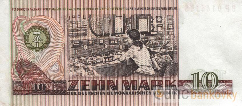 Německo DDR 10 Mark 1971 UNC