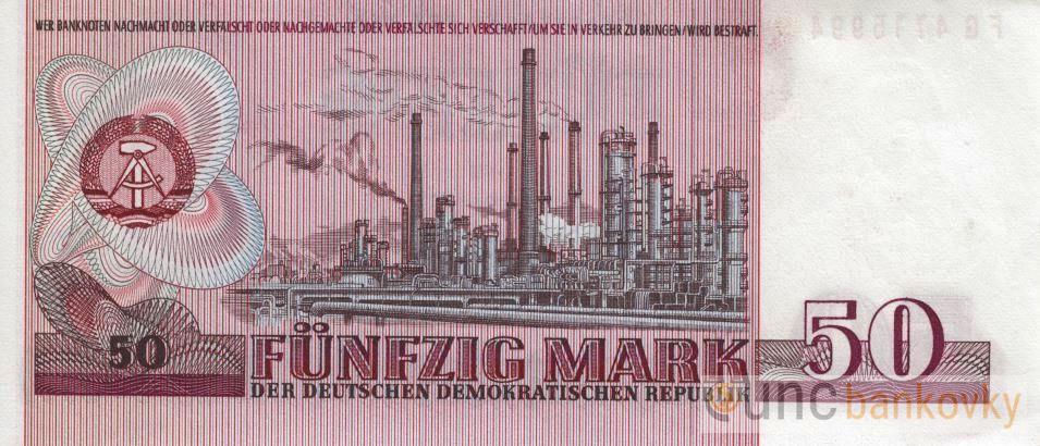 Německo DDR 50 Mark 1971 UNC