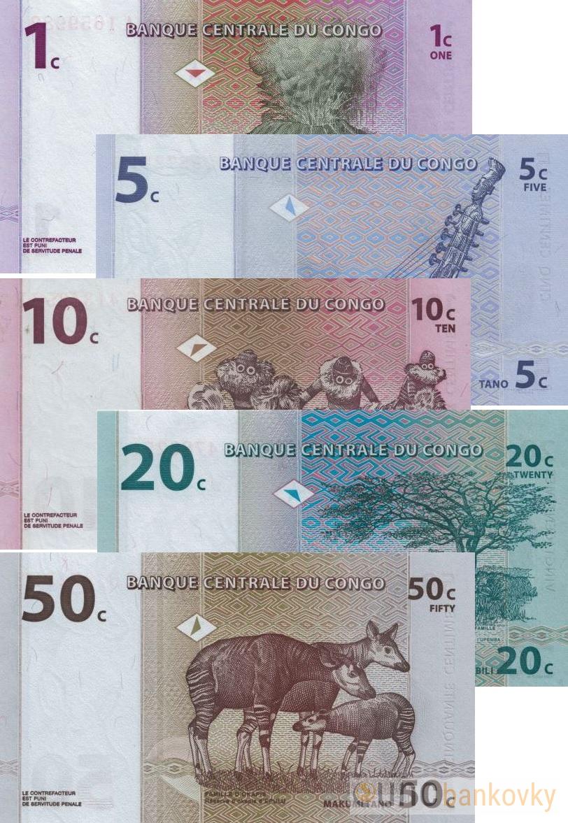 Kongo sada Centimes 1997 UNC