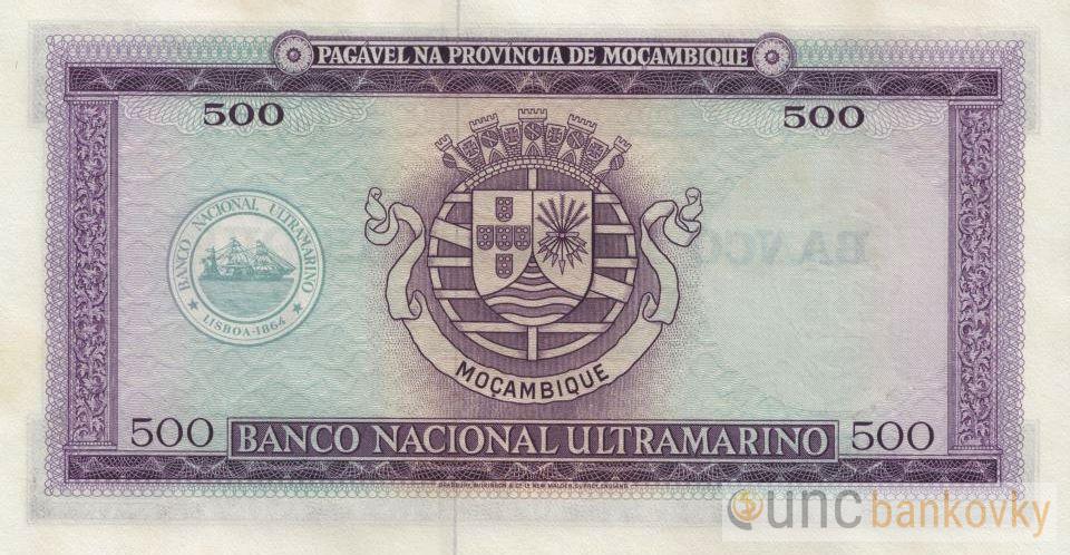 Mosambik 500 Escudos 1967 UNC