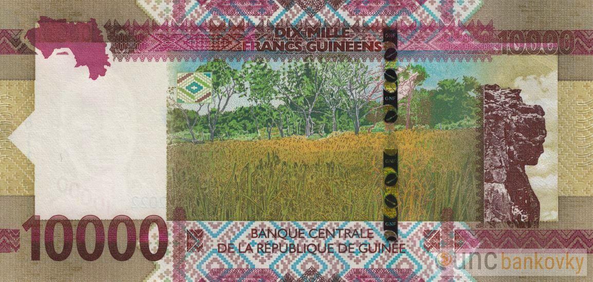 Guinea 10000 Francs 2012 UNC