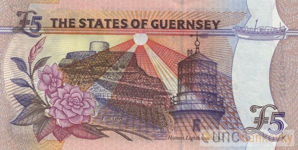Guernsey 5 Pounds 1996 UNC