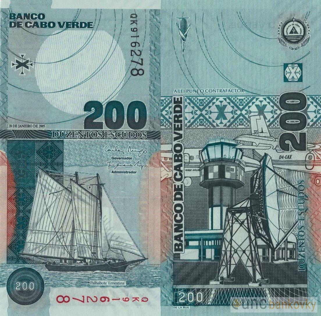 Kapverdy 200 Escudos 2005 UNC