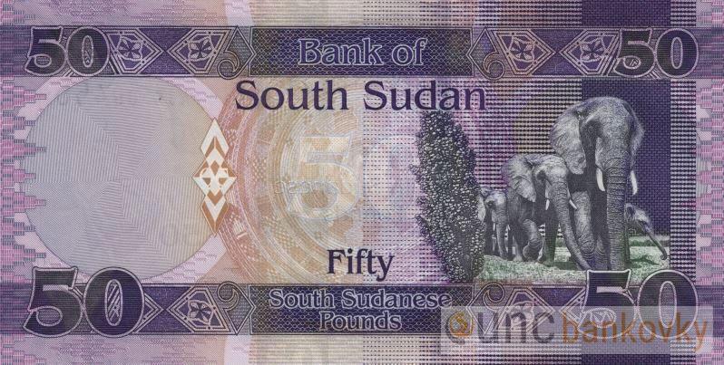 Jižní Sudán 50 Pounds 2019 UNC