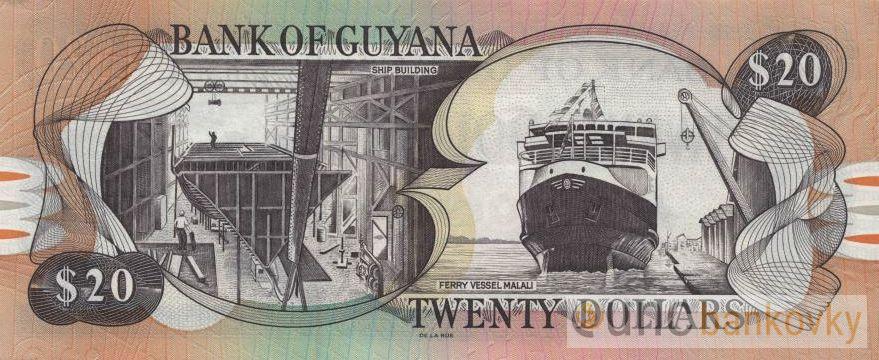 Guyana 20 Dollars 2009 UNC