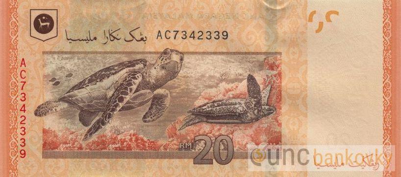 Malajsie 20 Ringgit 2012 UNC