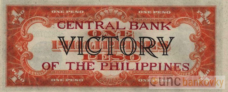 Filipíny 1 Peso 1949 VICTORY UNC
