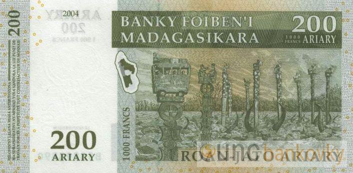 Madagaskar 200 Ariary 2004 UNC