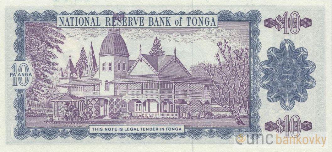 Tonga 10 Paanga 1992 UNC