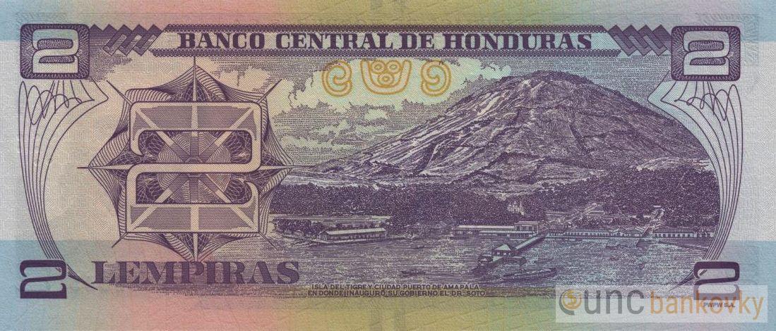Honduras 2 Lempiras 2022 UNC
