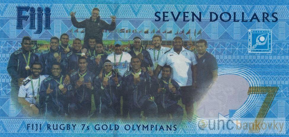 Fiji 7 Dollars 2016 UNC