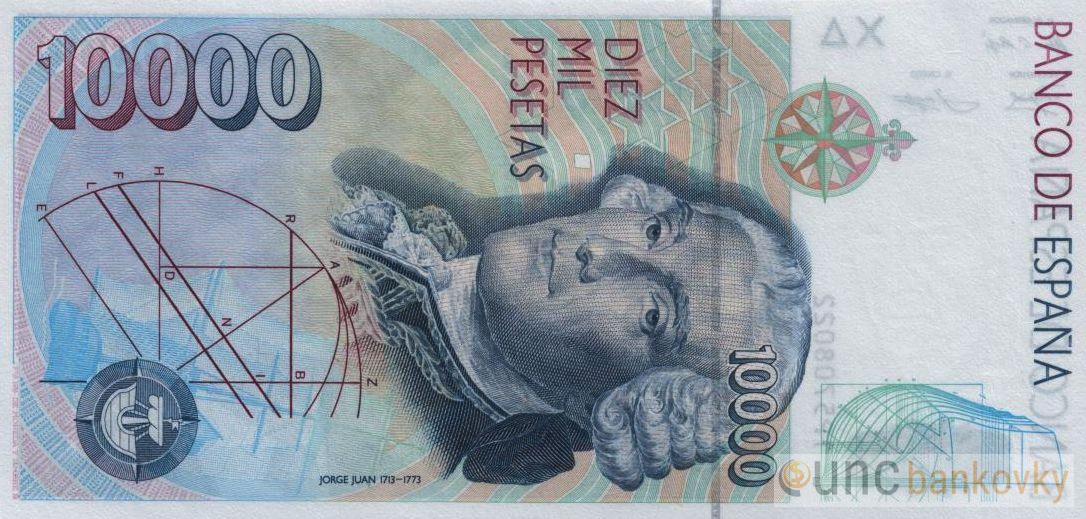 Španělsko 10000 Pesetas 1992 UNC