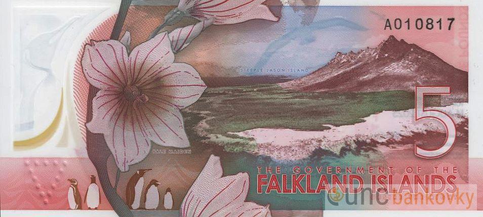 Falklandy 5 Pounds 2025 UNC
