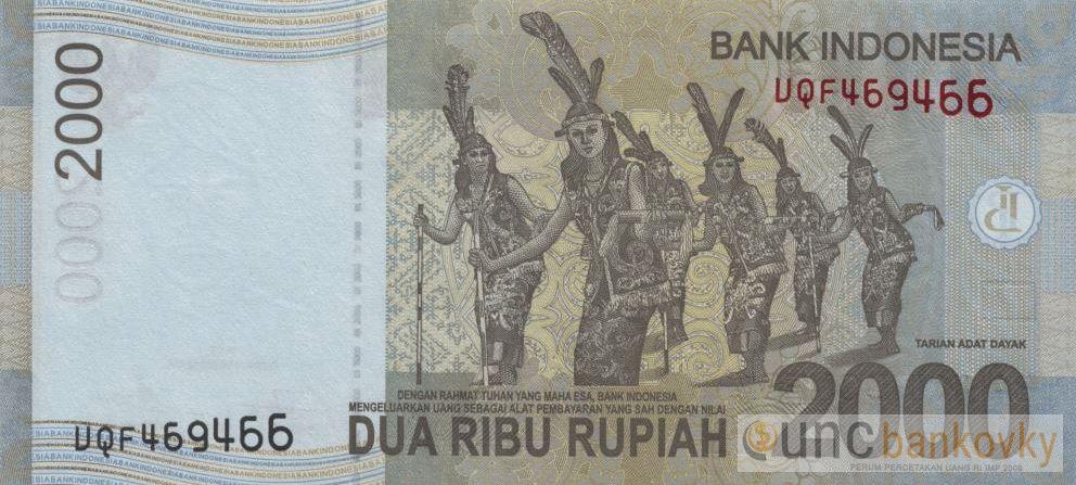 Indonésie 2000 Rupiah 2015 UNC