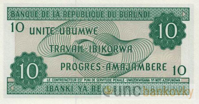 Burundi 10 Francs 2007 UNC