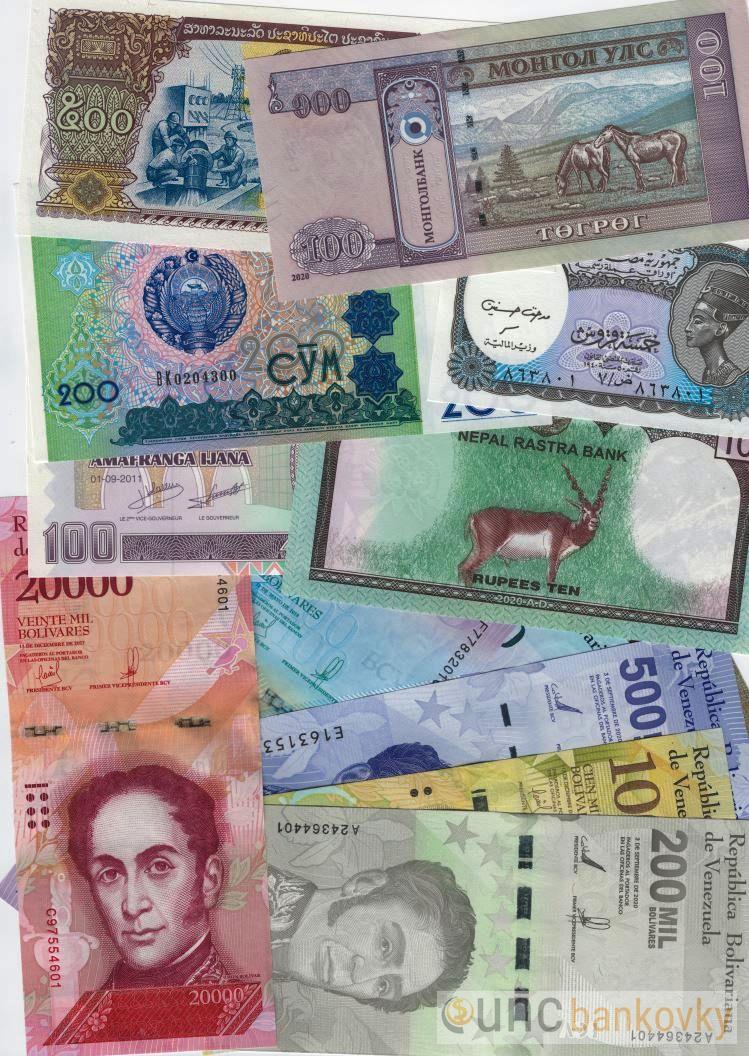 100ks svět dealer set UNC !NOVINKA! 