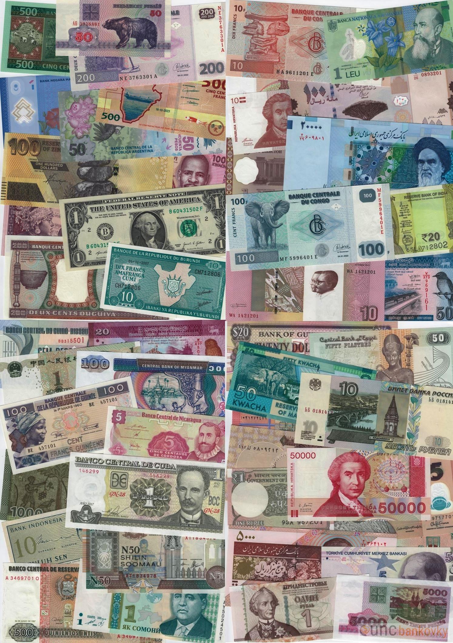 100ks svět dealer set UNC !NOVINKA! 