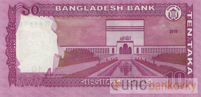Bangladéš 10 Taka 2018 UNC