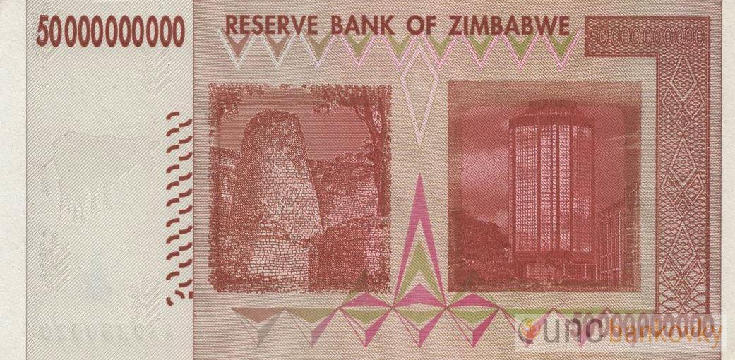 Zimbabwe 50.000.000.000 (miliard) 2008 UNC