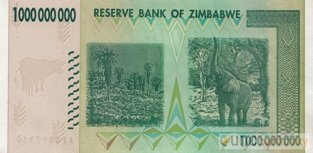 Zimbabwe 1.000.000.000 (miliarda) 2008 UNC