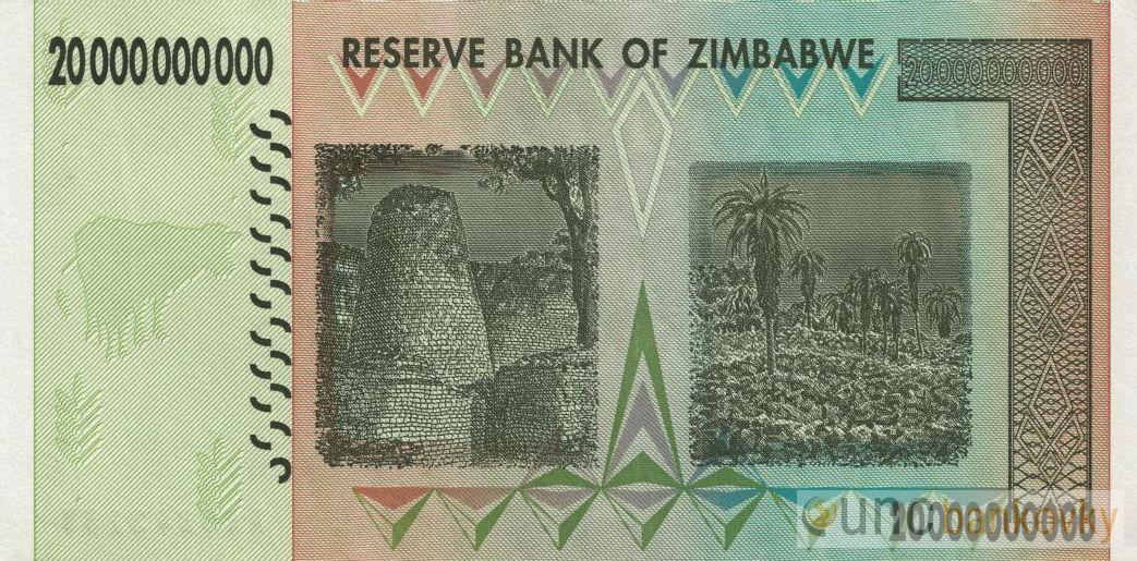 Zimbabwe 20.000.000.000 (miliard) 2008 UNC