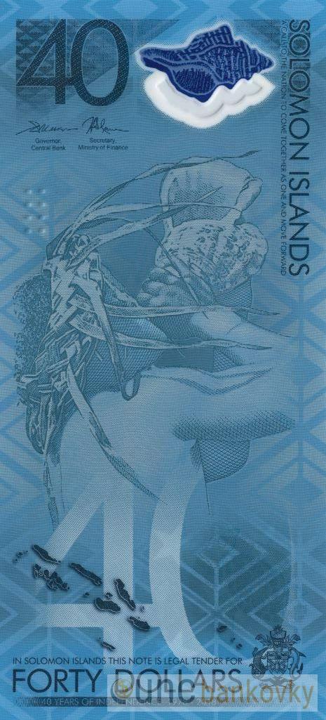 Šalamounovy ostrovy 40 Dollars 2018 UNC