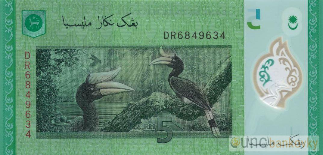 Malajsie 5 Ringgit 2021 UNC