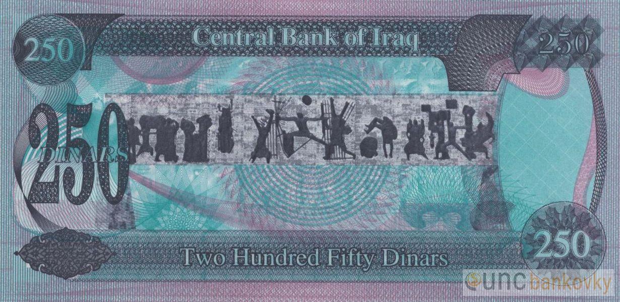 Irák 250 Dinars 1995 UNC