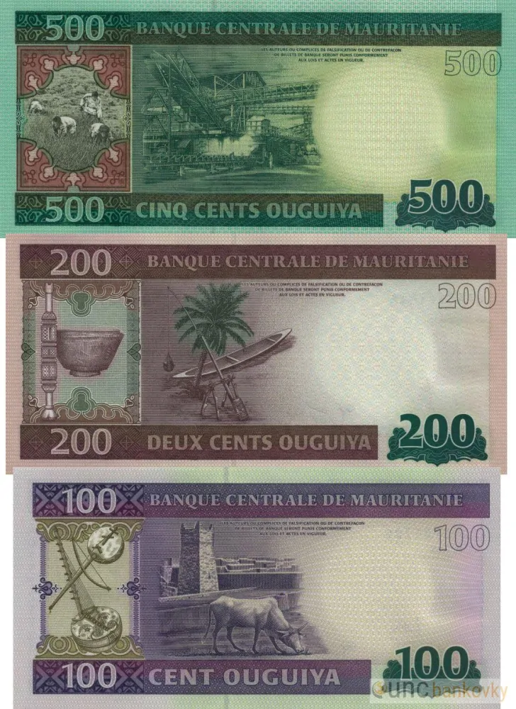 Mauritánie sada 2013-2015 UNC