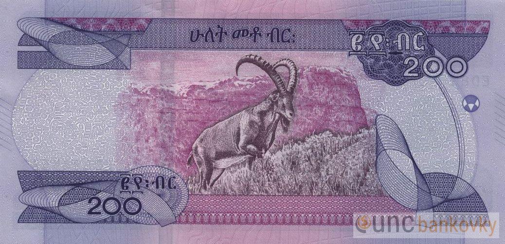 Etiopie 200 Birr 2020 UNC