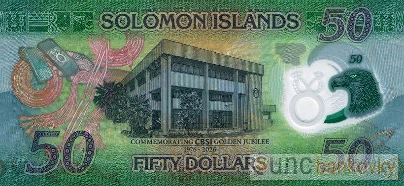 Šalamounovy ostrovy 50 Dollars 2026 UNC