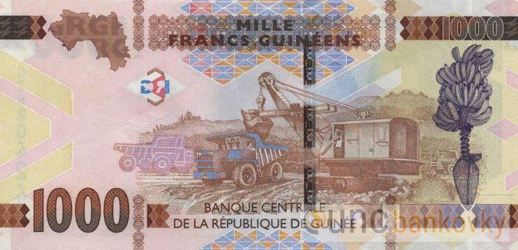 Guinea 1000 Francs 2018 UNC