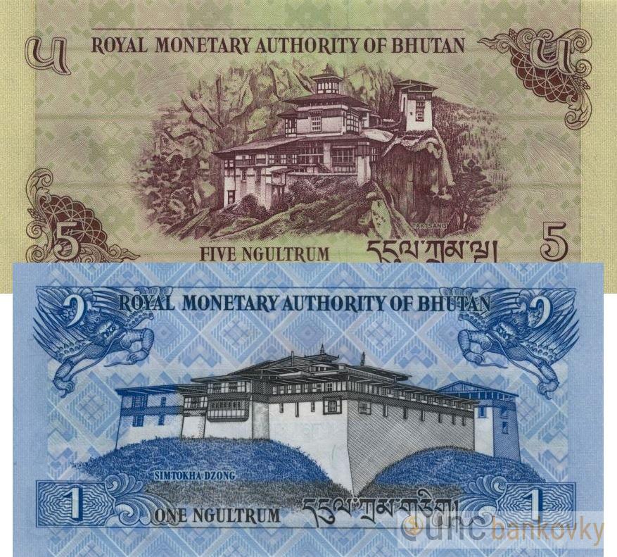 Bhután 1-5 Ngultrum 2011-2013 UNC