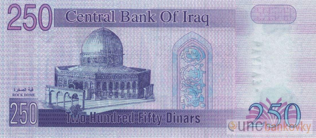 Irak 250 Dinars 2002 UNC