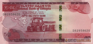 Etiopie 50 Birr 2020 UNC