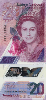 Východní Karibik 20 Dollars 2019 UNC